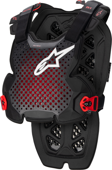 Alpinestars A-1 Chest Protector Anthracite/Black/Red  Md/Lg 6700123-1431-M/L