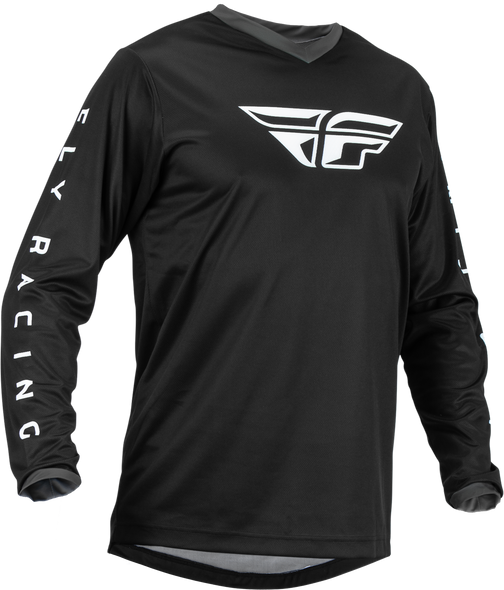 Fly Racing F-16 Jersey Black/White Lg 376-921L