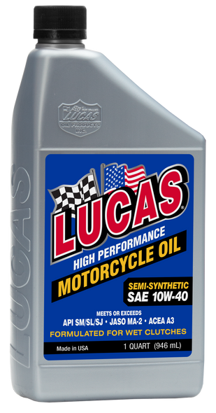 Lucas Semi-Synthetic High Performance Oil 10W-40 1Qt 10710
