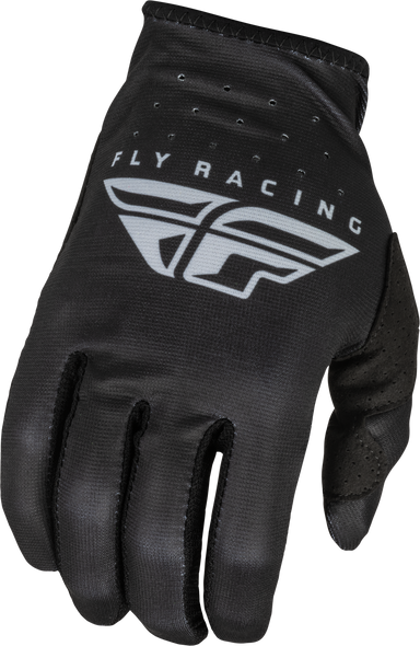Fly Racing Lite Gloves Black/Grey Lg 376-710L