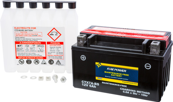 Fire Power Battery Ctx7A-Bs Maintenance Free Ctx7A-Bs