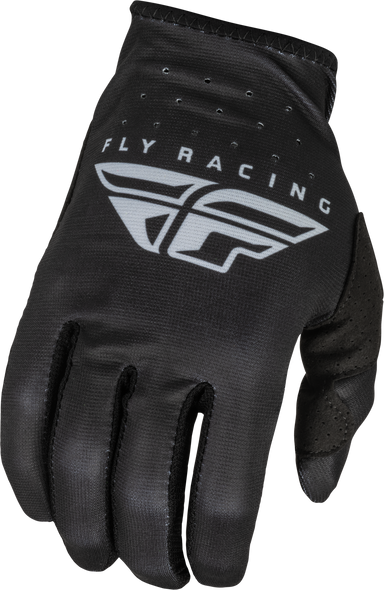 Fly Racing Lite Gloves Black/Grey Sm 376-710S