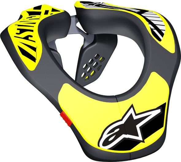 Alpinestars Youth Neck Support Black/Yellow 6540118-155-Os