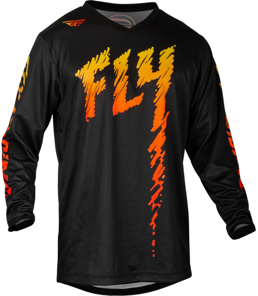 Fly Racing Youth F-16 Jersey Black/Yellow/Orange Ym 377-221Ym