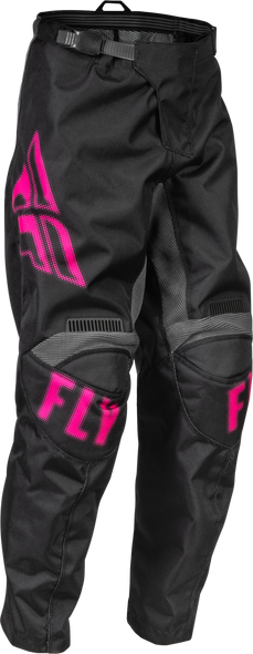 Fly Racing Youth F-16 Pants Black/Pink Sz 26 376-23126