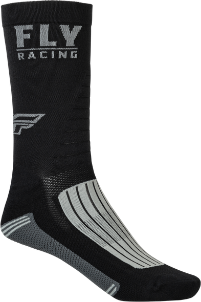 Fly Racing Factory Rider Socks Black/Grey Lg/Xl 350-0561L