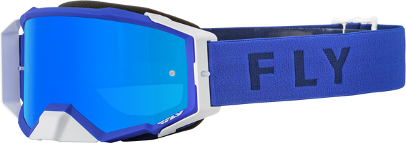 Fly Racing Zone Pro Goggle Blue W/ Sky Blue Mirror/Smoke Lens 37-51891