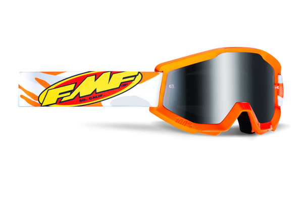 FMF Vision Powercore Youth Goggle Assault Grey Camo Mirror Silver Lens F-50055-00001