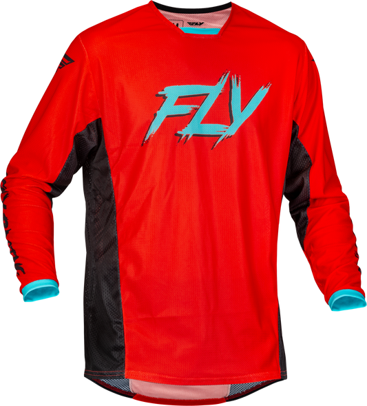 Fly Racing Kinetic Mesh Rave Jersey Red/Black/Mint 2X 377-3122X