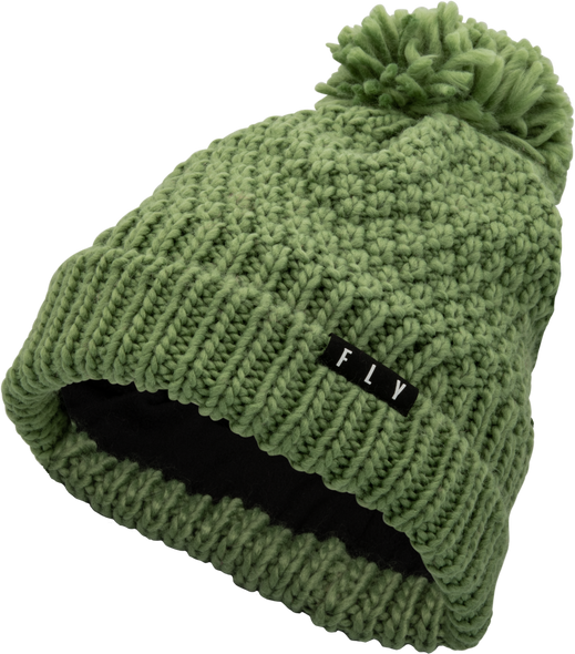 Fly Racing Women'S Fly Anna Pom Beanie Green 351-0004