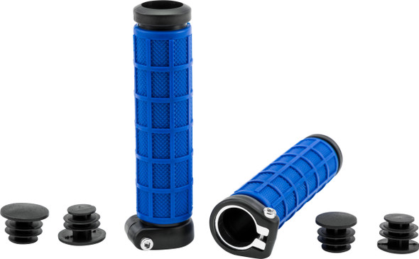 Fly Racing Grip-Lock Grips Blue/Black 1120732