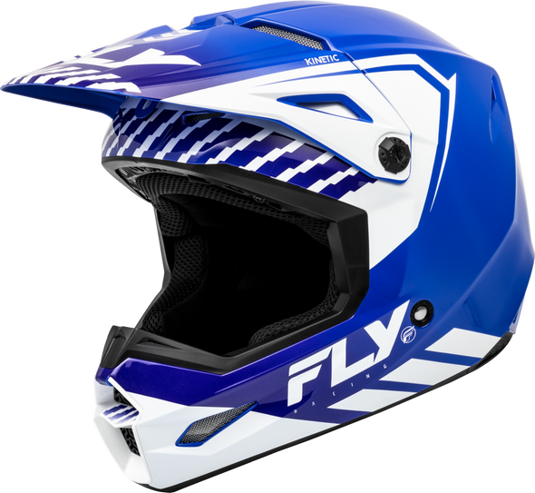 Fly Racing Youth Kinetic Menace Helmet Blue/White Yl F73-8656Yl