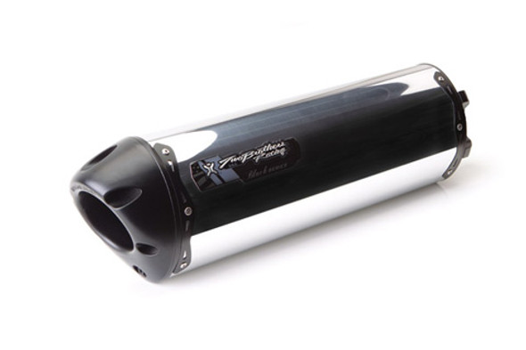 Two Brothers M-2 Black Series Slip-On Exhaust Carbon Fiber Canister 005-3660406V-B