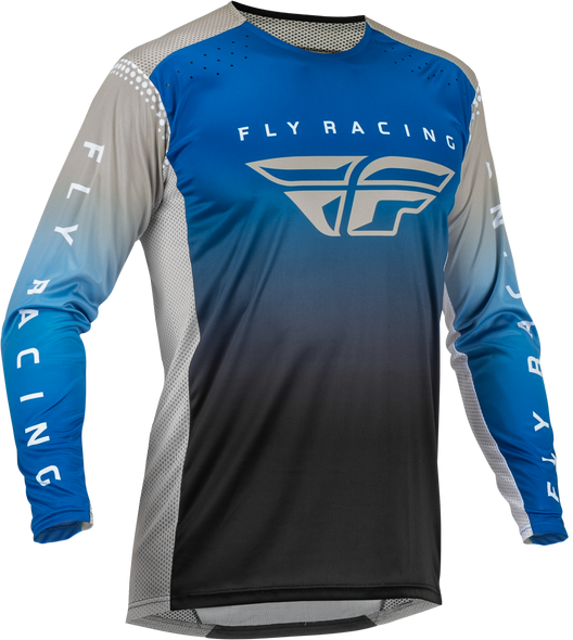 Fly Racing Lite Jersey Blue/Grey/Black Md 376-721M