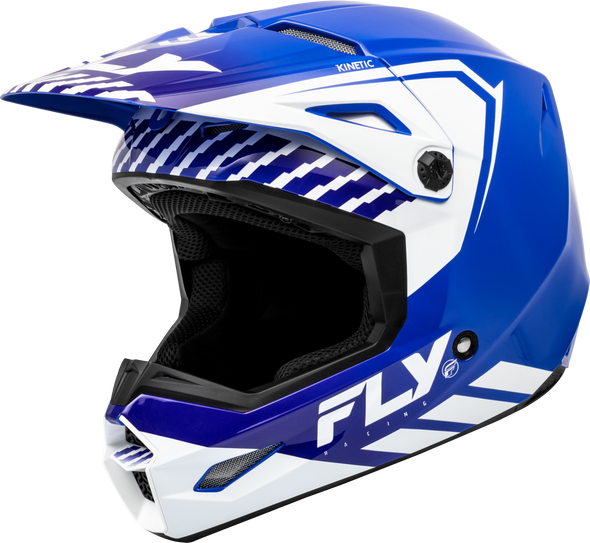 Fly Racing Youth Kinetic Menace Helmet Blue/White Ym F73-8656Ym