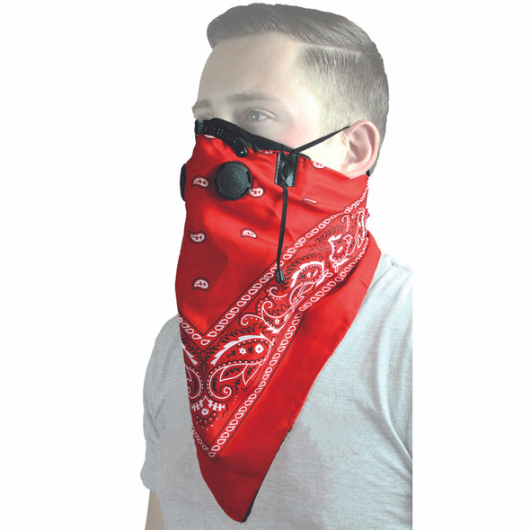 ATV TEK Dust Mask Bandanna Red Bdmred