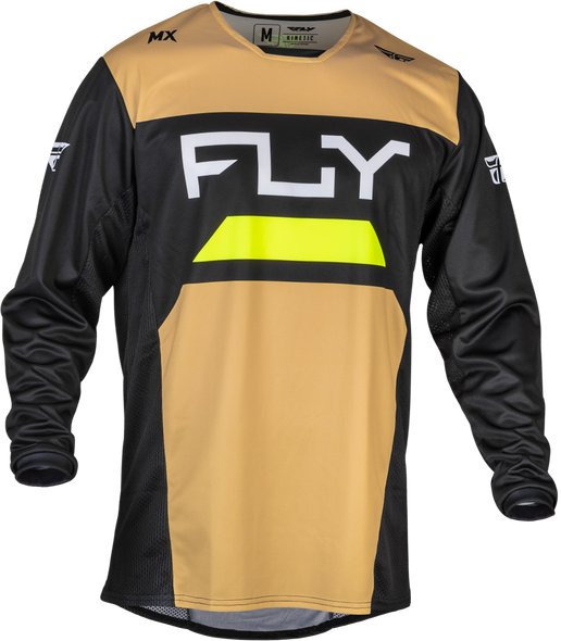 Fly Racing Kinetic Reload Jersey Khaki/Black/Hi-Vis Lg 377-522L