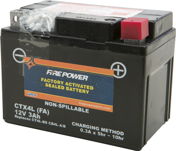 Fire Power Battery Ctx4L/Ct4L Sealed Factory Activated Ctx4L-Bs(Fa)
