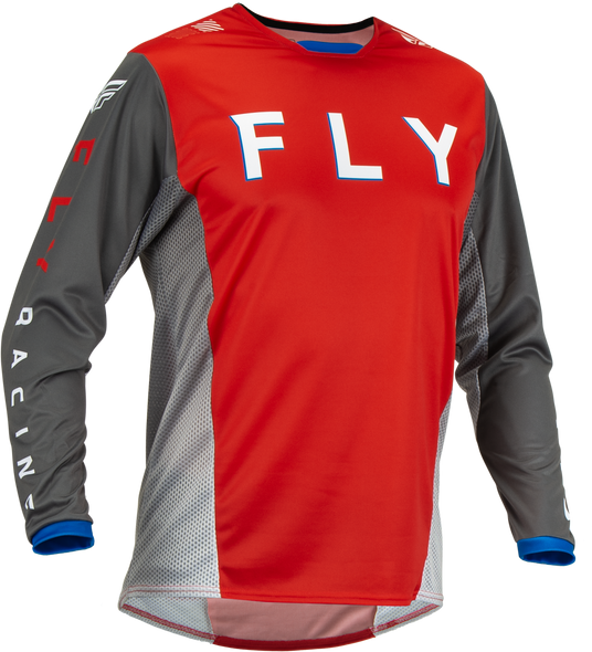 Fly Racing Kinetic Kore Jersey Red/Grey Lg 376-424L