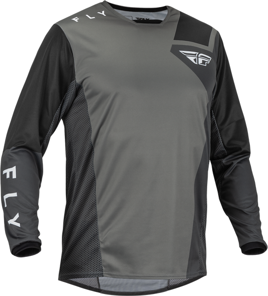 Fly Racing Kinetic Jet Jersey Grey/Dark Grey/Black Lg 376-523L