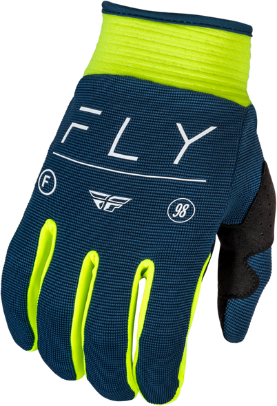 Fly Racing Youth F-16 Gloves Navy/Hi-Vis/White Yl 377-912Yl