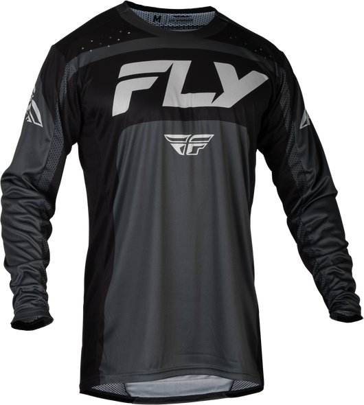 Fly Racing Lite Jersey Charcoal/Black Lg 377-721L