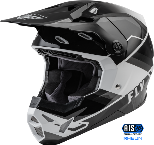 Fly Racing Formula Cp Rush Helmet Grey/Black/White Lg 73-0023L