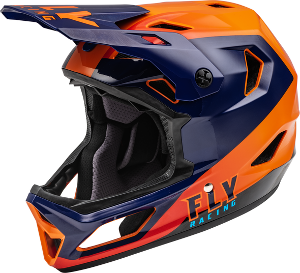 Fly Racing Youth Rayce Helmet Navy/Orange/Red Yl 73-3606Yl