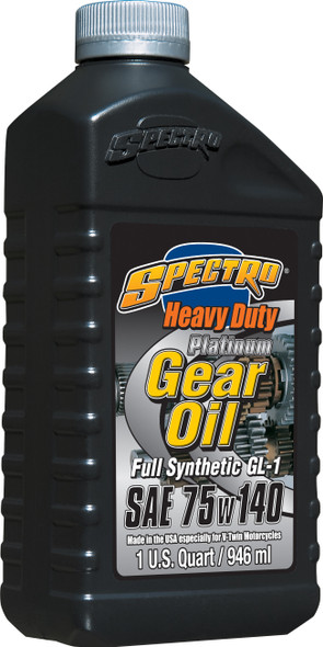 Spectro Platinum Full Syn Hd Gear Oil 75W140 1 Qt 310317