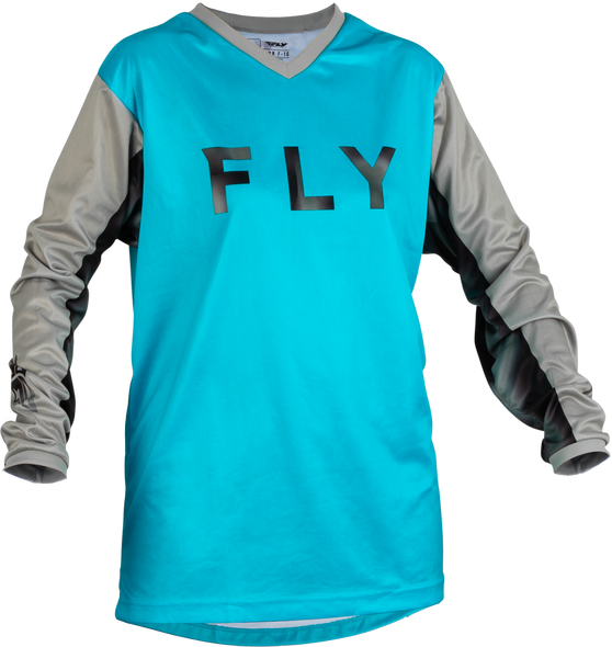 Fly Racing Women'S F-16 Jersey Sky Blue/Light Grey Xl 376-822X