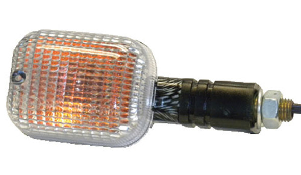 K&S Clear Lens On/Off-Road Dot Turn Signals C.F. Pair 25-7001C