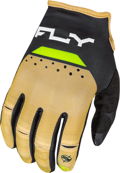 Fly Racing Kinetic Reload Gloves Khaki/Black/Hi-Vis Lg 377-512L