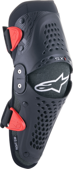 Alpinestars Sx-1 Youth Knee Protector Black/Red Sm/Md 6546319-13-S/M