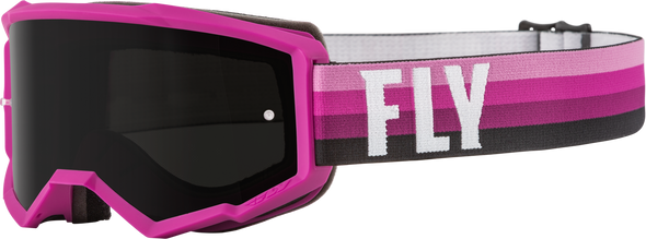 Fly Racing Youth Zone Goggle Pink/Black W/ Dark Smoke Lens 37-51716