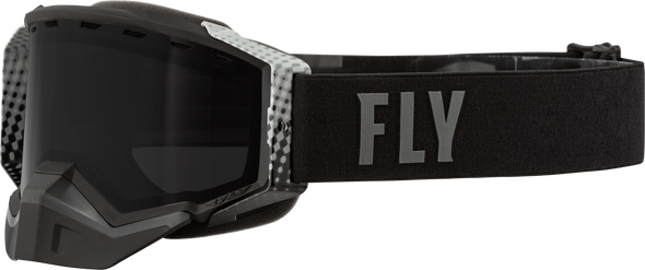 Fly Racing Zone Pro Snow Goggle Blk/Grey W/ Black/Polarized Smoke Lens 37-50330