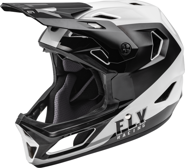 Fly Racing Rayce Helmet Black/White Xs 73-3602Xs