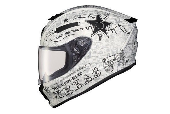 Scorpion Exo Exo-R420 Full-Face Helmet Lone Star White Lg 42-1715