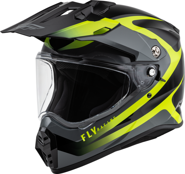 Fly Racing Trekker Pulse Helmet Black/Hi-Vis Md 73-7024M
