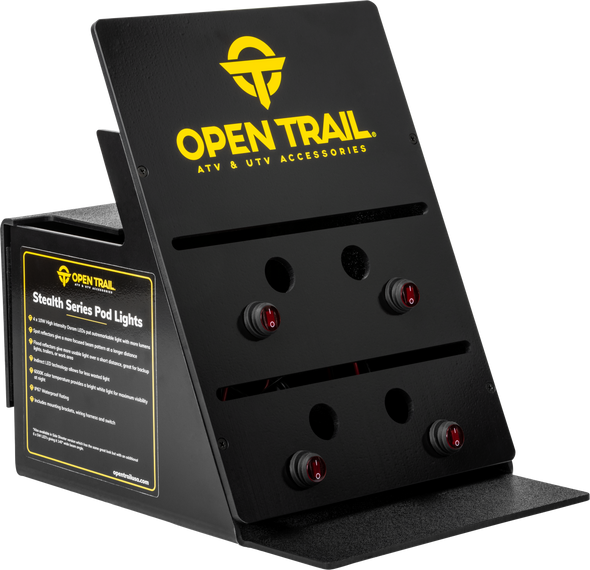 Open Trail Light Display For Pod And Bar Lights Black Opentrail Abs