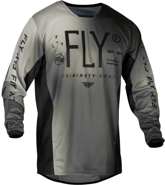 Fly Racing Youth Kinetic Prodigy Jersey Black/Light Grey Ym 377-525Ym