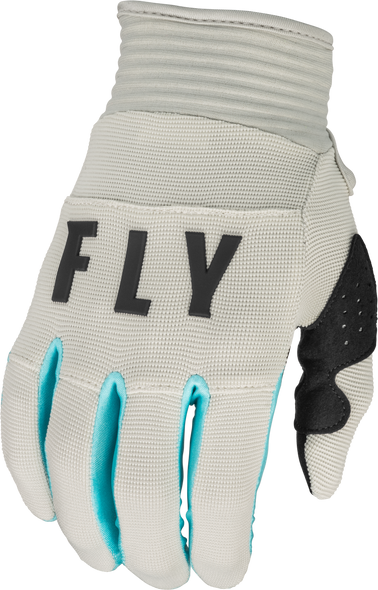 Fly Racing Youth F-16 Gloves Light Grey/Sky Blue Y2Xs 376-812Y2Xs