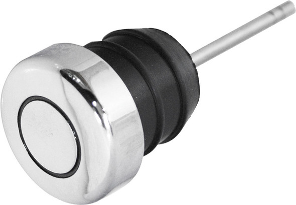 Harddrive Oil Tank Rubber Filler Plug Chrome Short Dipstick 2.5" 03-0045
