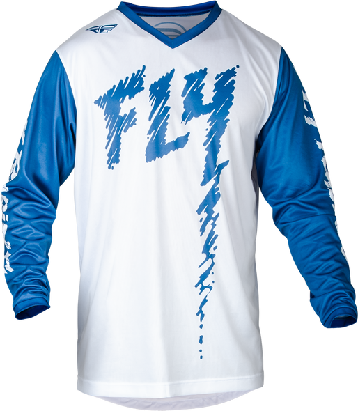 Fly Racing Youth F-16 Jersey True Blue/White Yxl 377-223Yxl