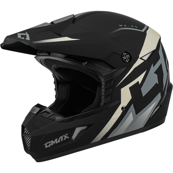 Gmax Mx-46 Compound Helmet Matte Black/Grey/White Xl D3464427