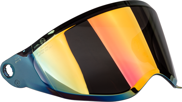 Fly Racing Trekker Helmet Face Shield Red Iridium F73-88552