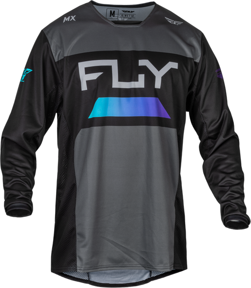 Fly Racing Kinetic Reload Jersey Charcoal/Black/Blue Iridium Xl 377-520X