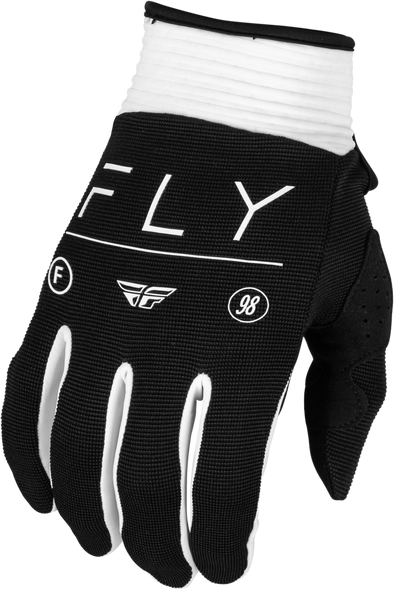 Fly Racing Women'S F-16 Gloves Black/White 2X 377-8122X