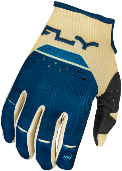 Fly Racing Kinetic Reload Gloves Ivory/Navy/Cobalt Md 377-513M