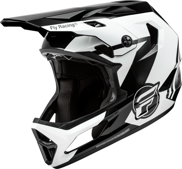 Fly Racing Rayce Helmet Black/White/Grey Md 73-3609M