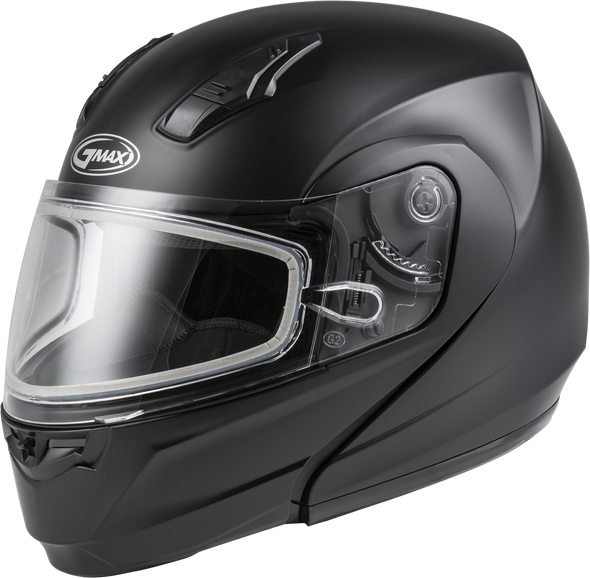 Gmax Md-04S Modular Snow Helmet Matte Black Lg M2040076